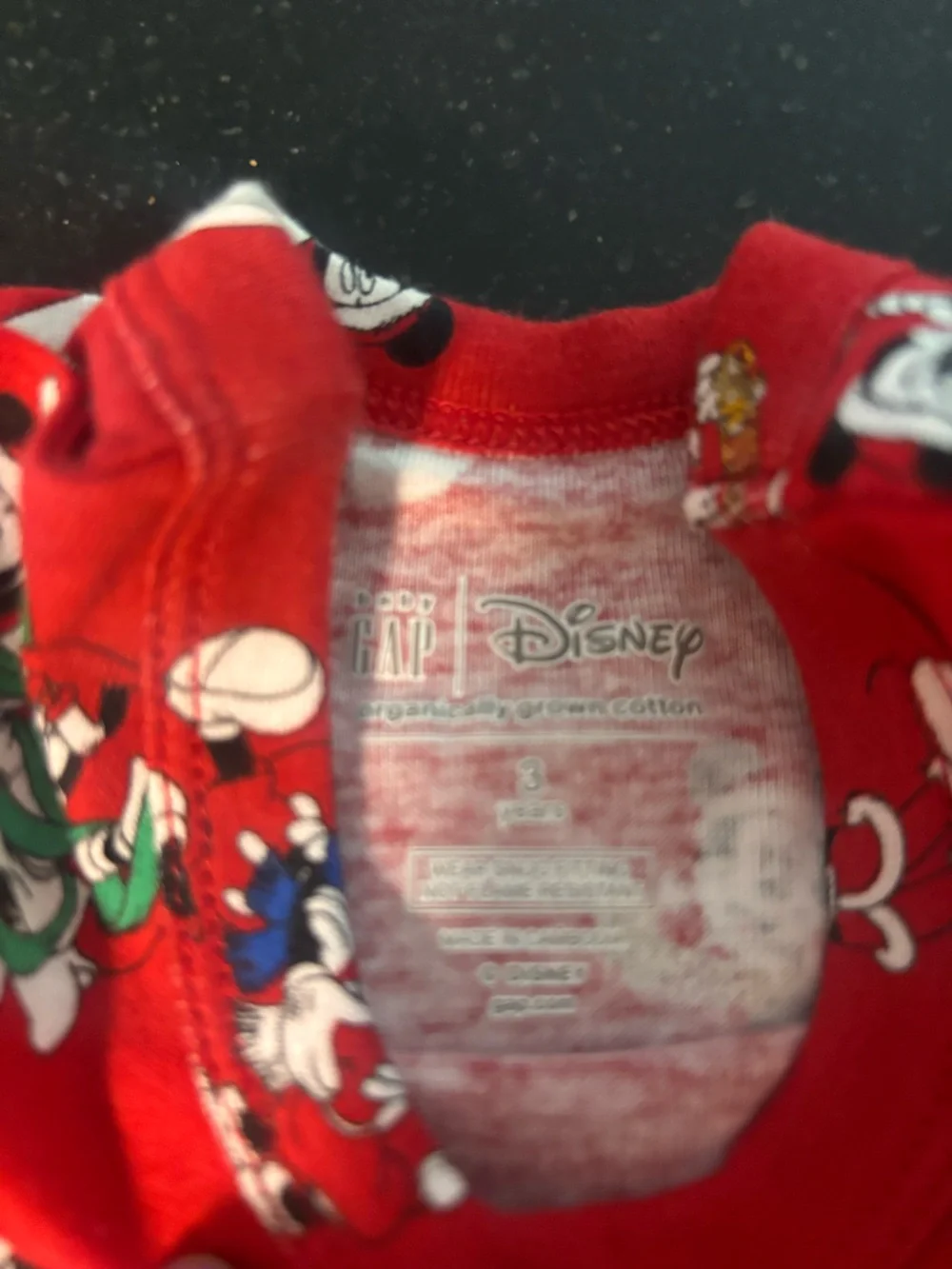 GAP Mickey Mouse Kids Pajama Set 3T
